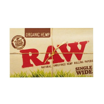 Бумажки RAW Organic Single Wide Double Window 100 листов - Самокрутки - Бумага RAW - Магазин ТОПовых приборов и аксессуаров для  курения  bongstore.ru